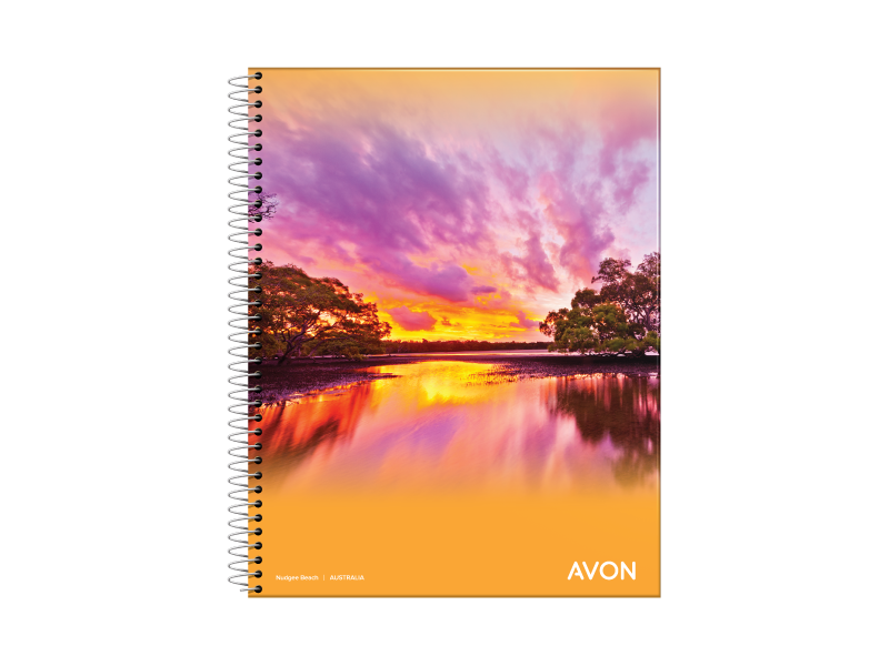 CUADERNO 16 X 21 C/ESPIRAL 46 HS AVON CUADRICULADO 103122