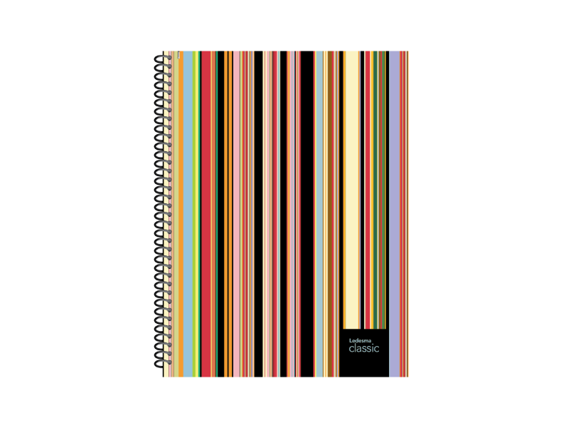 CUADERNO 16 X 21 C/ESPIRAL 120 HS LEDESMA CLASSIC RAYADO T/D100788