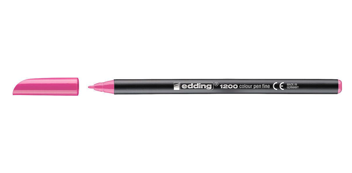 MARCADOR EDDING 1200 -NUEVO- AL AGUA ROSA T/FINO-009