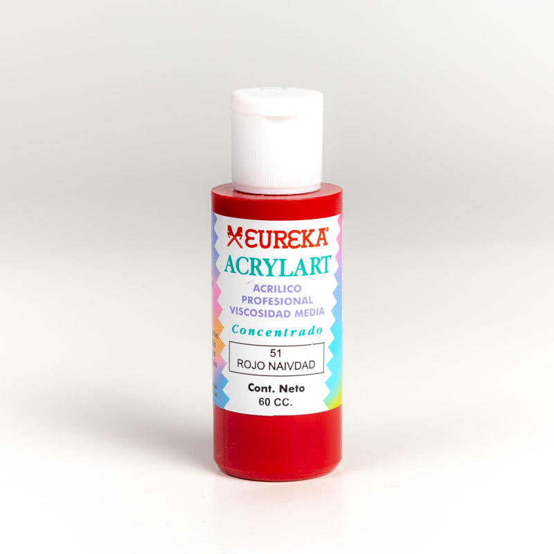ACRILICO EUREKA ACRYLART 60 CC ROJO NAVIDAD -51