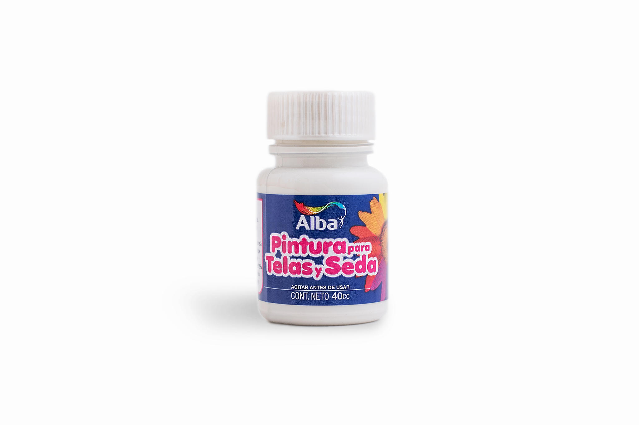 PINTURA P/TELA Y SEDA ALBA 40 ML BLANCO 510