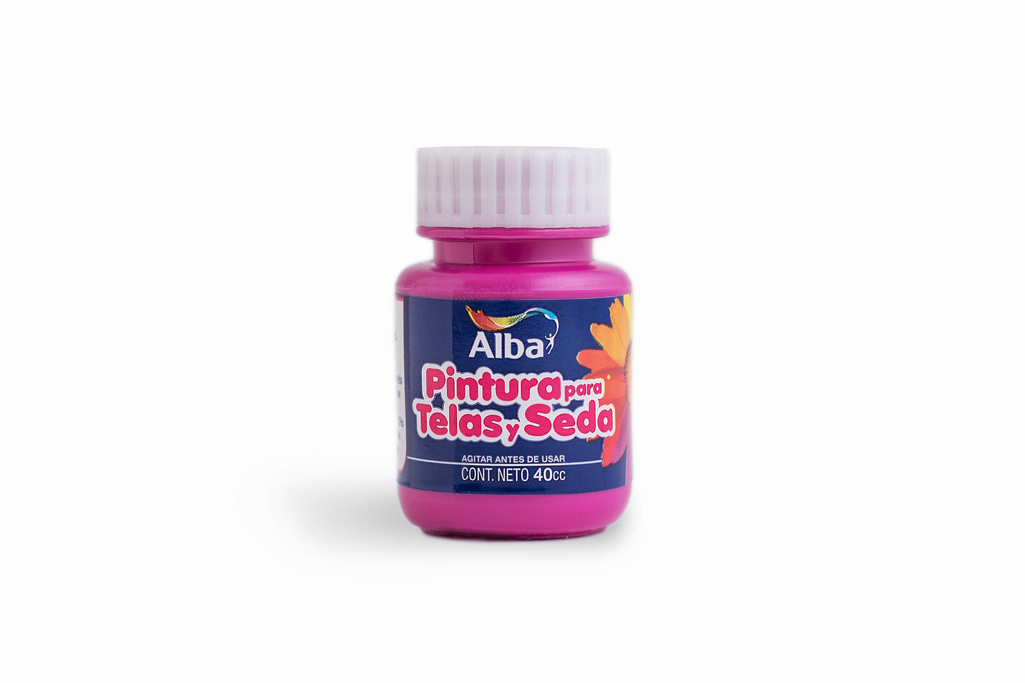 PINTURA P/TELA Y SEDA ALBA 40 ML MAGENTA 592