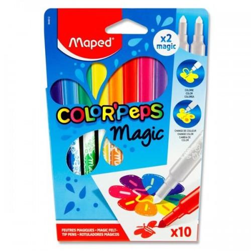 MARCADORES MAPED COLOR PEPS MAGICOS X 10 844612