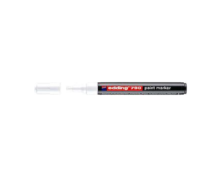 MARCADOR EDDING 790 PERMANENTE BLANCO T/ESMALTE P/GR C/MET-049
