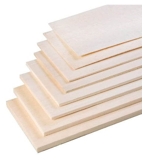 MADERA BALSA PLANCHAS 2 MM X 10 UN