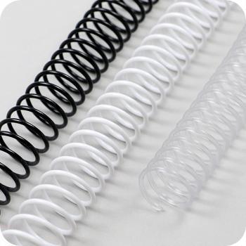 ENCUADERNACION ESPIRAL PVC 25 MM TRANSPARENTE X 20 UN