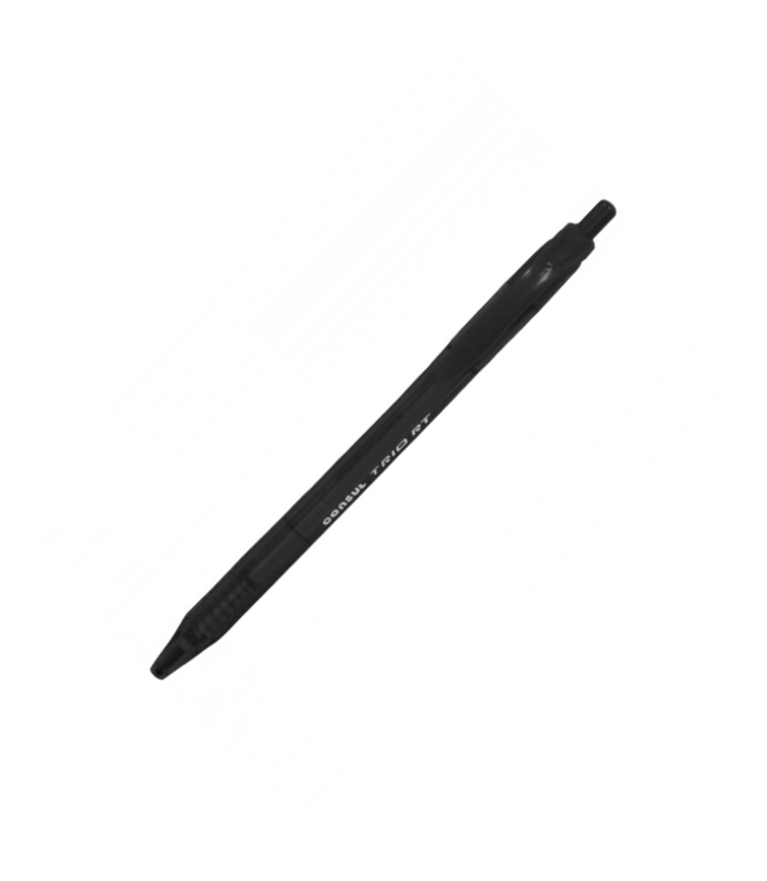 BOLIGRAFO CONSUL TRIO RET. 1 MM X 12 NEGRO-TRIRT