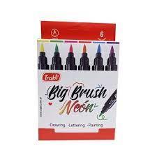 MARCADORES TRABI BIG BRUSH NEON X 6 SURT.-TR2343
