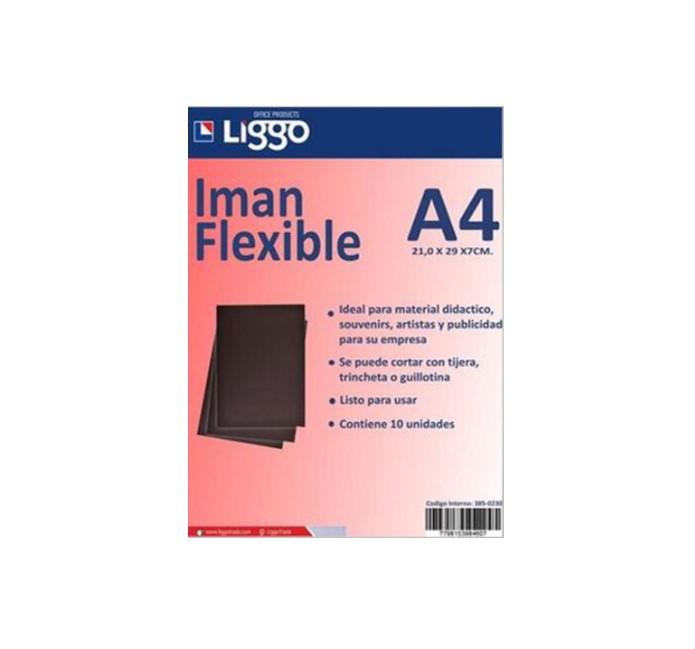 IMANES EN PLANCHA A4 FLEXIBLE X 10 UN 385-0230