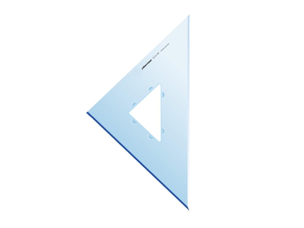 ESCUADRA PLANTEC PROFESIONAL 35 CM X 45º C/BISEL SIN MM -13113
