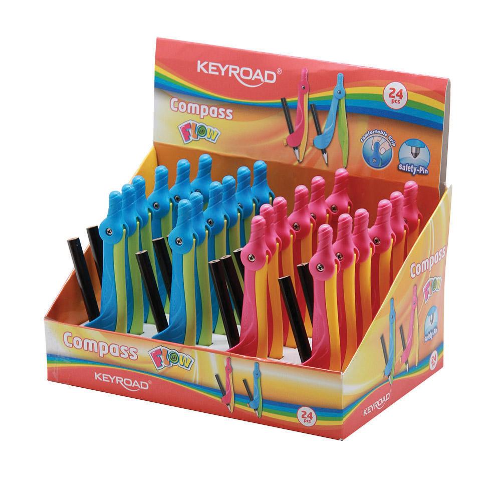 COMPAS PLASTICO FLOW C/LAPIZ-KIN 100 (KR971649)