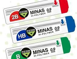 MINAS 0.9 MM PIZZINI HB X 12 TUBOS S9300HB