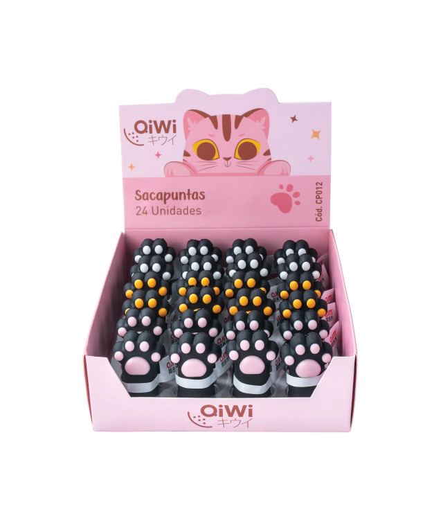 SACAPUNTAS QIWI HUELLITAS COL. COMBINADO - CP012
