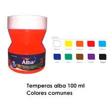 TEMPERA ALBA TRAD POTE X 100 ML ANARANJADO 082