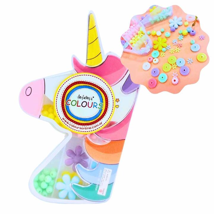SET BIJOU UNICORNIO ESTAMPADO COLOR PASTEL-27257