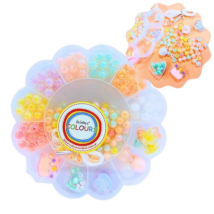 SET BIJOU FLOR PERLAS COLOR PASTEL-27258