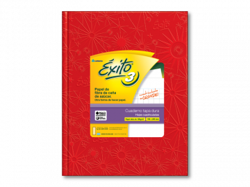 CUADERNO 19 X 24 EXITO ARAÑA ROJO 48 HS CUAD GRANDE T/D Nº 3 103264