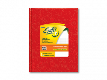 CUADERNO T/D 48 HS EXITO ECOL ARAÑA ROJO CUADRICULADO 101000