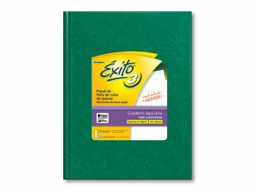 CUADERNO 19 X 24 EXITO ARAÑA VERDE 48 HS CUADRICULADO GRANDE T/D Nº 3 103265