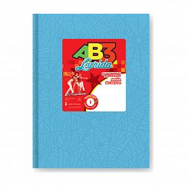 CUADERNO 19 X 23 LAPRIDA AB3 CELESTE T/D 50 HS RAYADO 613308