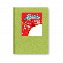 CUADERNO T/C 50 HS LAPRIDA ARAÑA VERDE MANZANA RAYADO