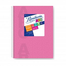 CUADERNO 21 X 27 RIVADAVIA ABC ROSA ARAÑA 60 HS RAYADO C/ESP T/D 359471