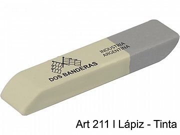 GOMA DE BORRAR DOS BANDERAS 211 LAPIZ/TINTA X 36 UN