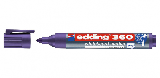MARCADOR EDDING 360 P/PIZARRA VIOLETA RECARGABLE CPO PLAST-008