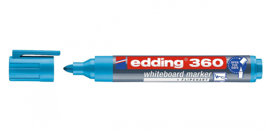 MARCADOR EDDING 360 P/PIZARRA CELESTE RECARGABLE CPO PLAST-010