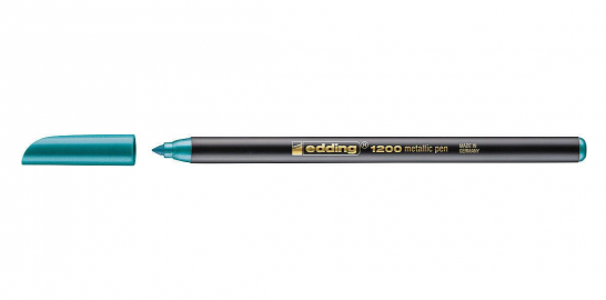 MARCADOR EDDING E1200 AL AGUA METALICO VERDE-074
