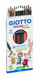 LAPICES DE COLORES GIOTTO SKINTONES X 12 L FILA 257400ES
