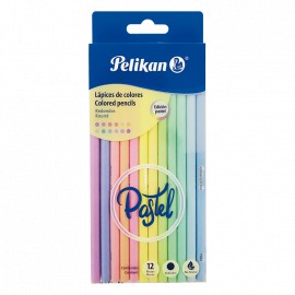 LAPICES DE COLORES PELIKAN PASTEL X 12 L -(800049)