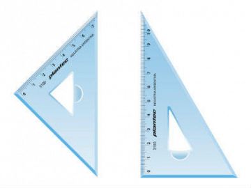 ESCUADRA ACRILICA PLANTEC SET X 2 UNID 45º Y 60º X 12 CM 3100