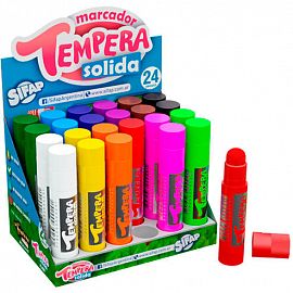 MARCADOR TEMPERA SOLIDA X 24 COLORES