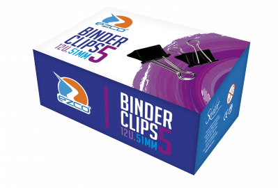 APRIETA PAPEL BINDER 51 MM X 12 UN NEGRO EZCO