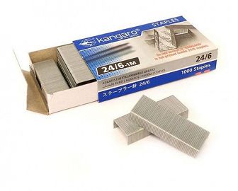BROCHES P/ABROCHADORA KANGARO 24/6 X 1000 UN