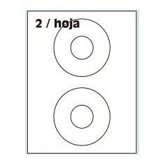 ETIQUETAS P/COMPUTACION ORI-TEC 210 X 29,7 X 100 HS B4146 P/CD