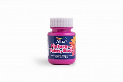 PINTURA P/TELA Y SEDA ALBA 40 ML MAGENTA 592
