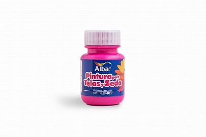 PINTURA P/TELA Y SEDA ALBA 40 ML ROSA INTENSO 528
