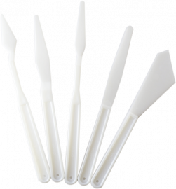 ESPATULAS PLASTICAS X 5 UN - AD