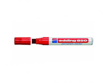 MARCADOR EDDING 850 PERMANENTE ROJO P/CART EXTRA GRUESO-002