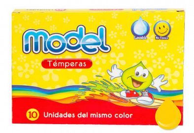 TEMPERA MODEL POMO 8 CC X 10 UN AMARILLO MEDIO 826045