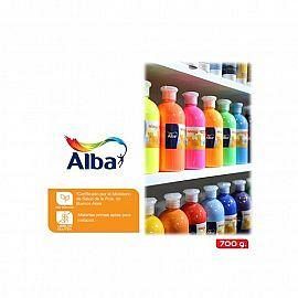 TEMPERA ALBAMAGIC MAX ESCOLAR POTE 700 GRS VERDE FLUO