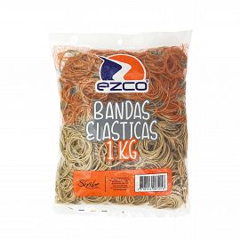 BANDA ELASTICA CAUCHO EZCO X 1000 GRS BOLSA DIAMETRO 60