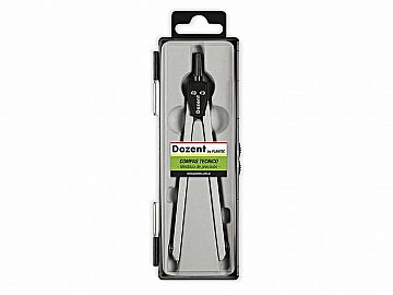 COMPAS DOZENT METAL PUNTA SECA C/CAJA 19204