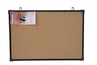 CARTELERA CORCHO 30 X 40 CM ECO MARCO METAL MP45M