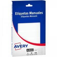 ETIQUETAS AVERY 3032- 22 X 88 MM-CAJA