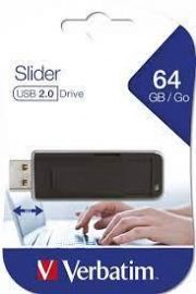 COMPUTACION PENDRIVE VERBATIM SLIDER 64 GB-VER98698