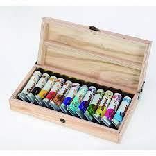 VALIJA P/ARTISTAS ALBA C/TEMPERAS X 12 UNIDADES 18 ML SLIM