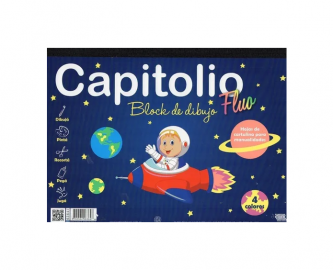 BLOCK P/DIBUJO CAPITOLIO Nº 6 FLUO X 16 HS-6365